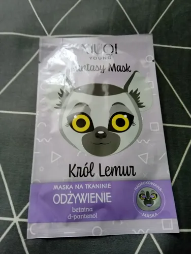 Niuqi Maska na tkaninie odżywienie `Król Lemur` - 1