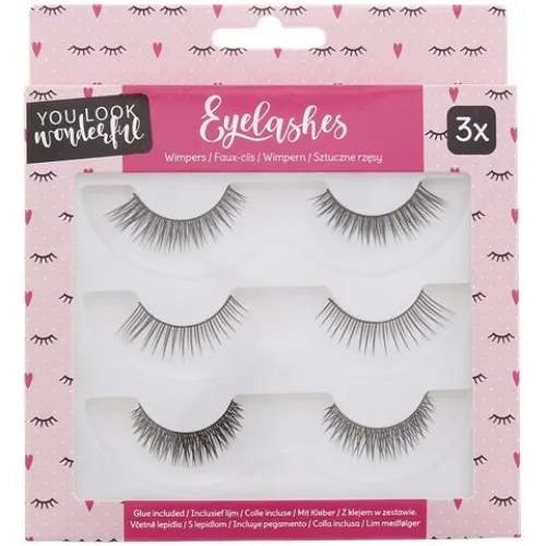 Action You Look Wonderful Eyelashes (Zestaw 3 par sztucznych rzęs)