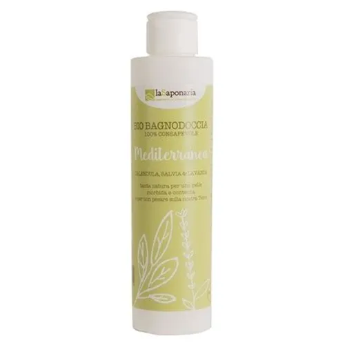 La Saponaria Bio Bagnodoccia Mediterraneo Calendula, Salvia e Lavanda (Organiczny żel pod prysznic i do kąpieli `Nagietek, szałwia i lawenda`)