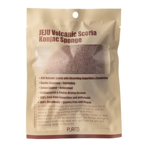Purito Seoul Jeju Volcanic Scoria Konjac Sponge (Gąbka Konjac ze skorią wulkaniczną)