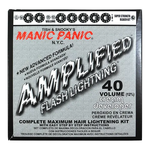 Manic Panic Flash Lightning, Bleach Kit (40 Volume Cream Developer) (Zestaw do rozjaśniania włosów) - 1