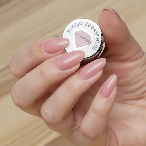 Semilac BB Base Nude (Upiększająca baza kauczukowa) - 1