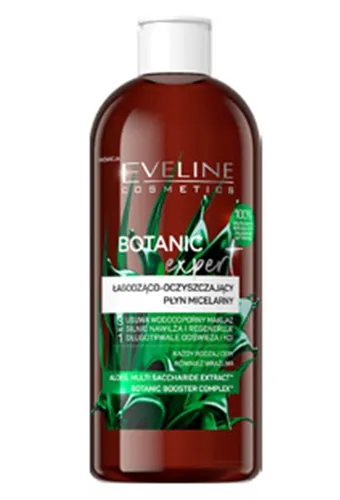 Eveline Cosmetics Botanic Expert, Łagodząco-oczyszczający płyn micelarny `Aloes` - 2
