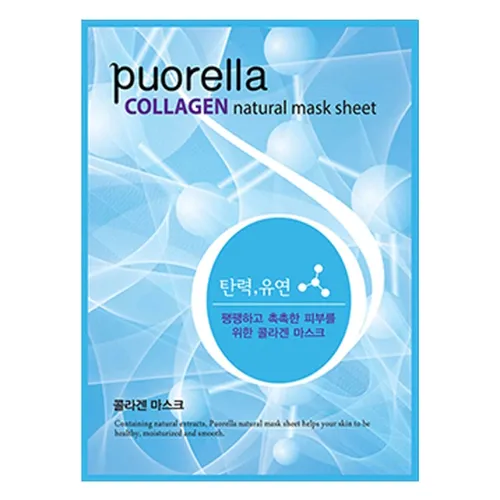 Puorella Collagen Natural Mask Sheet (Odmładzająca maska do twarzy `Kolagen`)