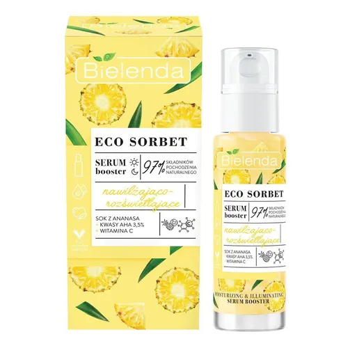 Bielenda Eco Sorbet, Serum - booster nawilżająco-rozświetlający `Ananas`