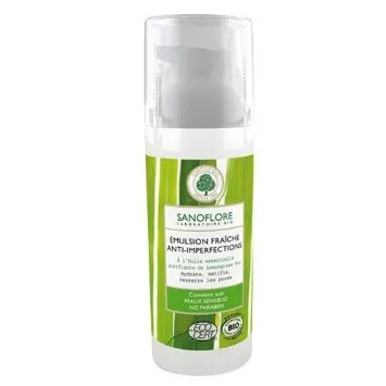 Sanoflore Emulsion Fraiche Anti - Imperfections (Orzeźwiający krem - fluid przeciw niedoskonałościom skóry z olejkiem eterycznym)