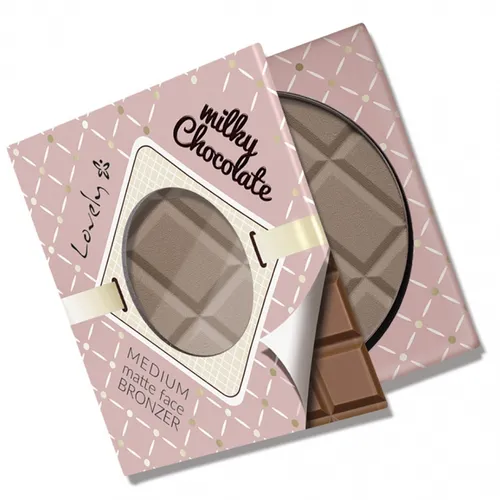 Lovely Milky Chocolate Matte Face Bronzer (Matowy puder brązujący)