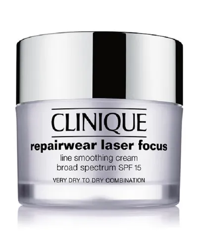 Clinique Repair Laser Focus, Line Smoothing Cream SPF 15 Very Dry to Dry Combination (Krem wygładzający zmarszczki i linie dla skóry suchej, bardzo suchej i mieszanej)