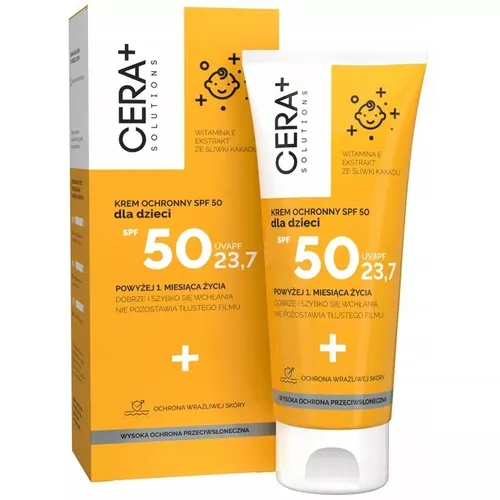 CERA+ Solutions Krem ochronny dla dzieci od 1. miesiąca życia SPF50 (nowa wersja)