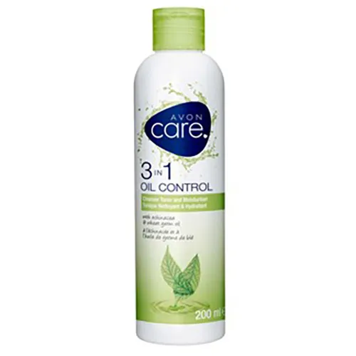 Avon Care, 3 in 1 Oil Control Cleanser, Toner and Moisturiser (Żel 3 w 1 z wyciągiem z echinacei i kiełków pszenicy)