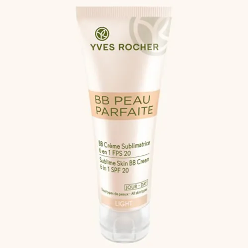 Yves Rocher Peau Parfaite 6 in 1 BB Creme SPF 20 [BB Peau Parfaite BB Creme Sublimatrice 6 en 1] (Krem BB 6 w 1 `Idealna cera` [Pielęgnujący skórę krem BB 6w1])