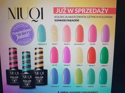 Niuqi Summer Paradise, UV/LED Polish (Hybrydowy lakier do paznokci)