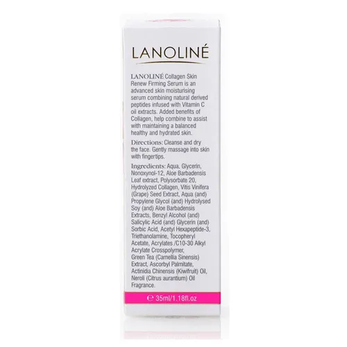 Lanoline Collagen Infused with Vitamin C, Anti Aging Anti Wrinkle Skin Renew Firming Serum with Green Tea & Kiwifruit Oil (Serum ujędrniające) - 3