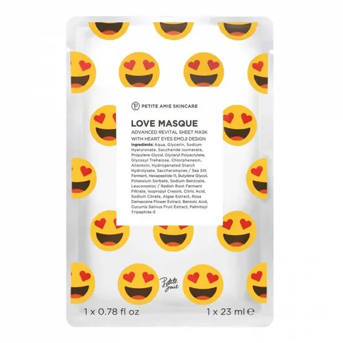 Petite Amie Skincare Emoji, Love Masque (Maska w płachcie)