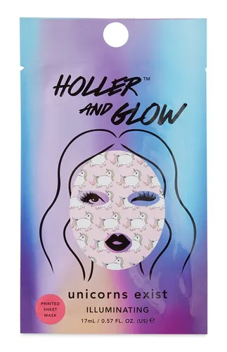 Primark Holler and Glow, Unicorn Exist, Illuminating  Sheet Mask (Rozjaśniająca maseczka w płachcie)