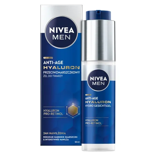 Nivea Men, Hyaluron Anti-Age Gel (Przeciwzmarszczkowy żel do twarzy)