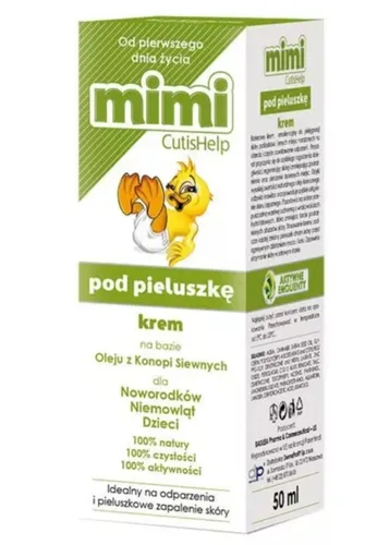 CutisHelp Mimi, Krem konopny pod pieluszkę przeciw odparzeniom - 1