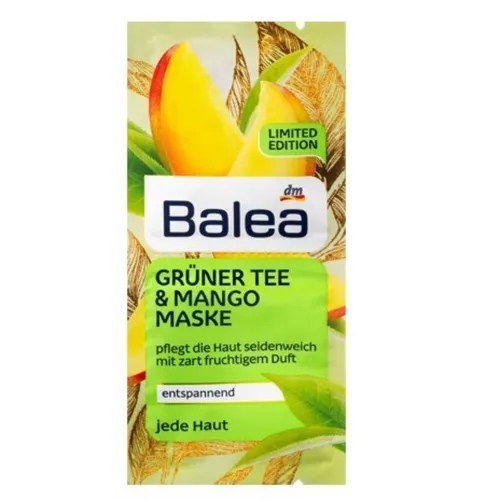 Balea Grüner Tee Mango Maske (Balea maseczka z zielonej herbaty)