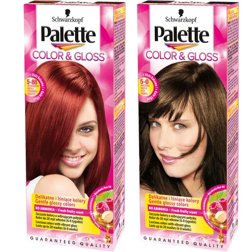 Palette Color & Gloss, Farba Odcienie czerwone i brązowe