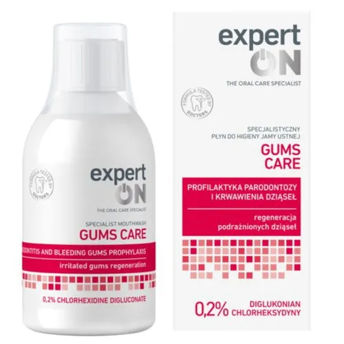 ExpertON Gums Care, Specjalistyczny płyn do higieny jamy ustnej `Profilaktyka parodontozy i krwawienia dziąseł`