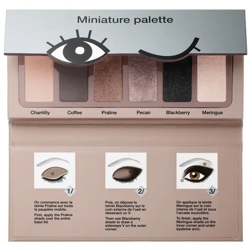 Sephora Collection, Miniature Palette Nougat (Paleta 6 cieni do powiek)