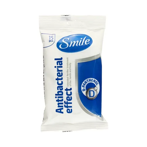 Smile Antibacterial Effect Wet Wipes D-panthenol (Chusteczki nawilżane) - 1