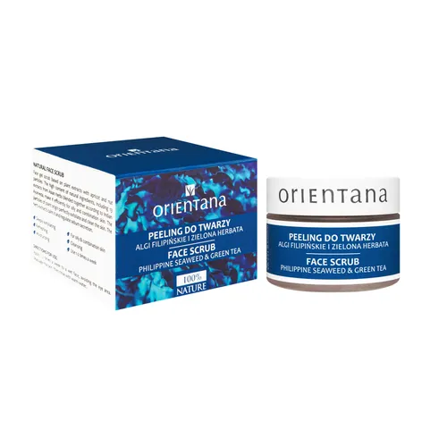 Orientana Naturalny żelowy peeling do twarzy `Algi filipińskie i zielona herbata` do cery tłustej i mieszanej - 2