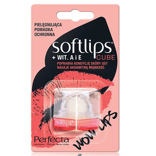 Perfecta Softlips, Pomadka ochronna do ust z witaminami A i E `Wow Lips`