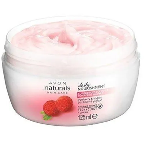 Avon Naturals, Yumberry & Yogurt, Superfruit Souffle (Maseczka do włosów `Woskownica czerwona i jogurt`) (nowa wersja)