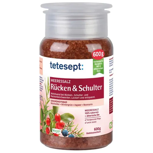 Tetesept Badesalz Meeressalz Rücken & Schulter (Sól do kąpieli)