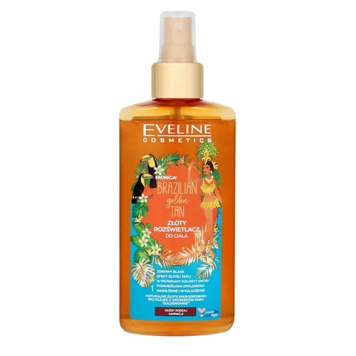 Eveline Cosmetics Brazilian Golden Tan, Złoty rozświetlacz do ciała