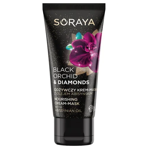 Soraya Black Orchid & Diamonds, Odżywczy krem-maska do twarzy na noc