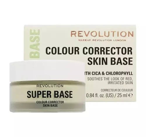 Revolution Beauty (Makeup Revolution) Super Base, Colour Correcting Green Primer with Cica & Chlorophyll (Korygująca baza pod makijaż zielona) - 2