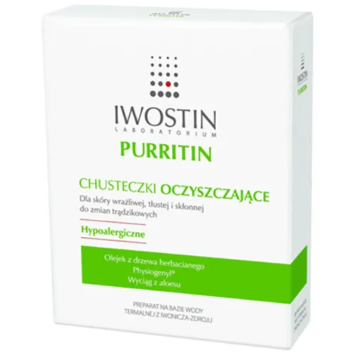Iwostin Purritin, Chusteczki oczyszczające