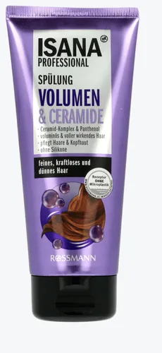 Isana Professional, Volumen & Ceramide Spulung (Odżywka do włosów `Objętość & ceramidy`) - 1