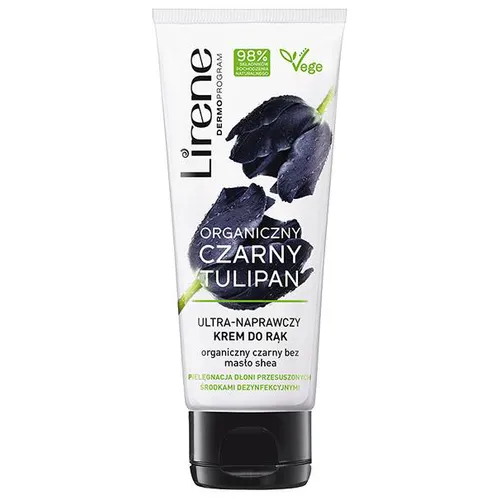 Lirene Dermoprogram Organiczny Czarny Tulipan, Ultra-naprawczy krem do rąk