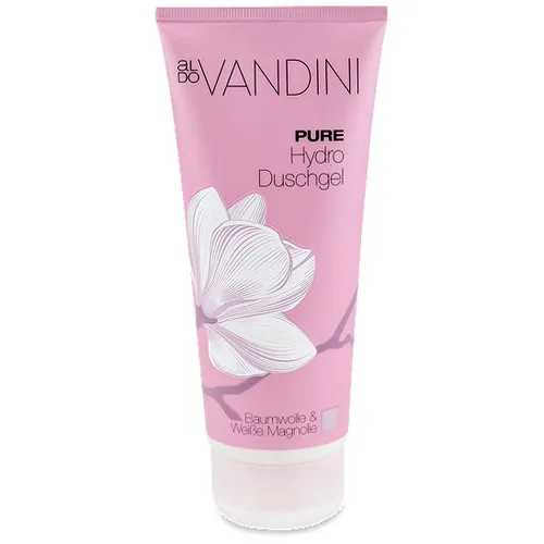 Aldo Vandini Pure, Hydro Duschgel Baumwolle & Weisse Magnolie (Żel pod prysznic `Bawełna i biała magnolia`)