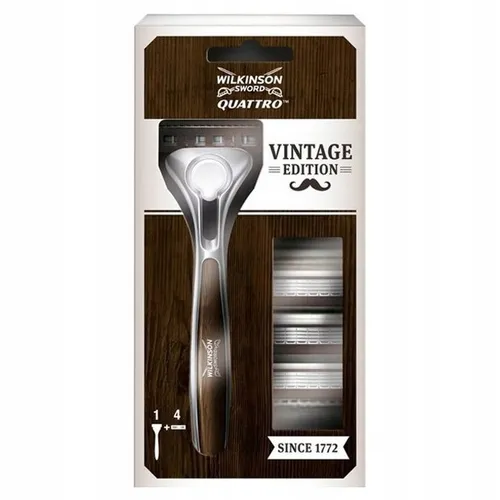 Wilkinson Quattro Titanium Vintage, Maszynka do golenia