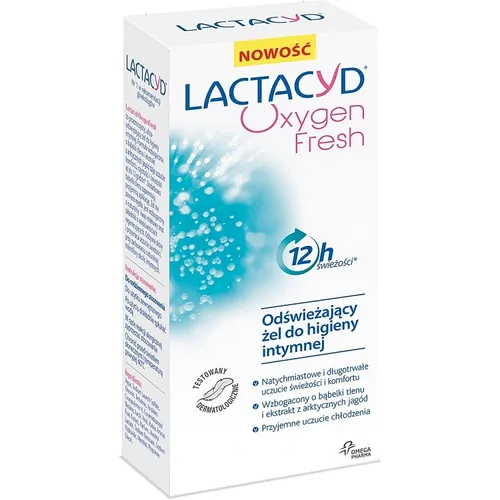Lactacyd Oxygen Fresh, Odświeżający żel do higieny intymnej