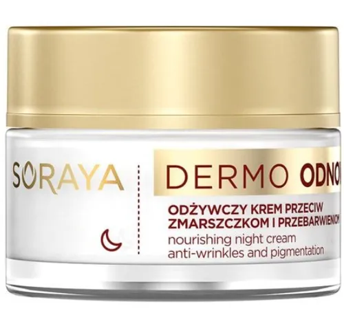 Soraya Dermo Odnowa, Odżywczy krem przeciw zmarszczkom i przebarwieniom na noc 50+