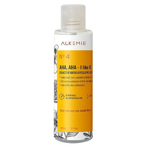 Alkmie AHA, AHA - I Like it!, Bioactive Microexfoliating Face Tonic (Bioaktywny tonik mikrozłuszczający)