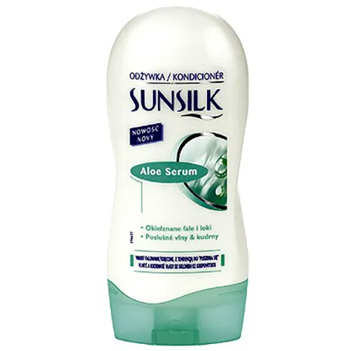Sunsilk Aloe Serum, Odżywka do włosów falowanych/kręconych z tendencją do puszenia się