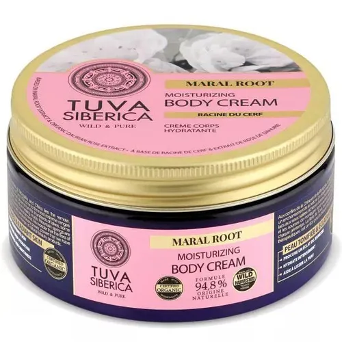 Natura Siberica Tuva Siberica, Maral Root Moisturizing Body Cream (Nawilżający krem do ciała ze szczodrakiem krokoszowatym)