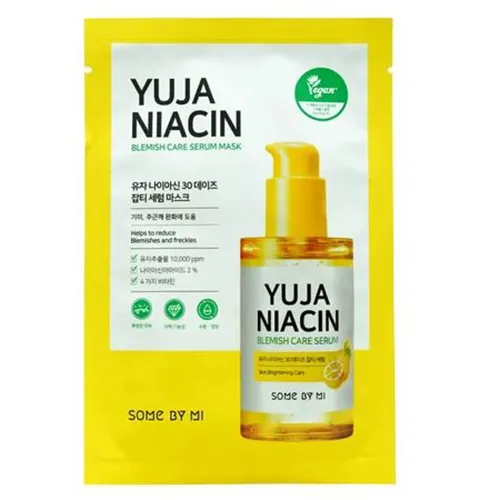 Some by MI Yuja Niacin 30Days Blemish Care Mask (Rozjaśniająca maseczka w płachcie)