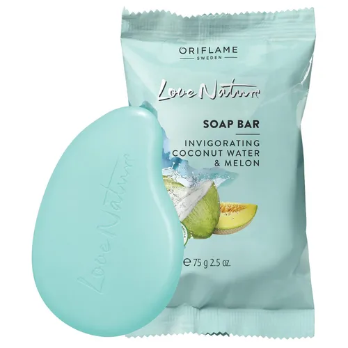 Oriflame Love Nature, Soap Bar Coconut Water & Melon (Mydełko z wodą kokosową i melonem)