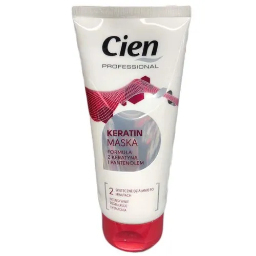 Cien Professional, Intensywnie odbudowująca maska do włosów z keratyną i pantenolem