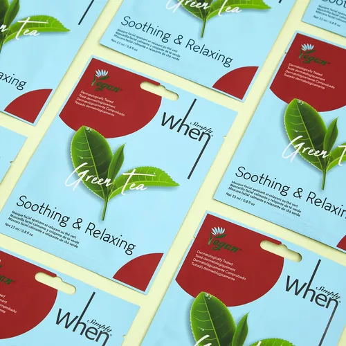 When Simply Vegan Green Tea Mask (Kojąca maska) - 3