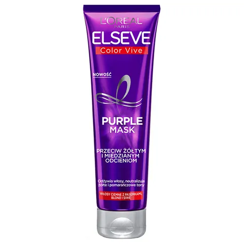 L'Oreal Paris Elseve, Color Vive, Purple Mask (Maska przeciw żółtym i miedzianym odcieniom)