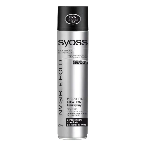 Syoss Invisible Hold, Micro - Fine Fixation (Bardzo mocny lakier do włosów)