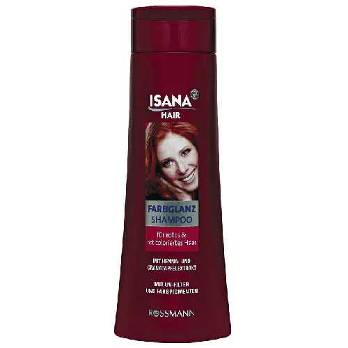Isana Hair, Farbglanz Shampoo fur Rotes & Rot Coloriertes Haar (Szampon do włosów rudych i farbowanych na rudo)